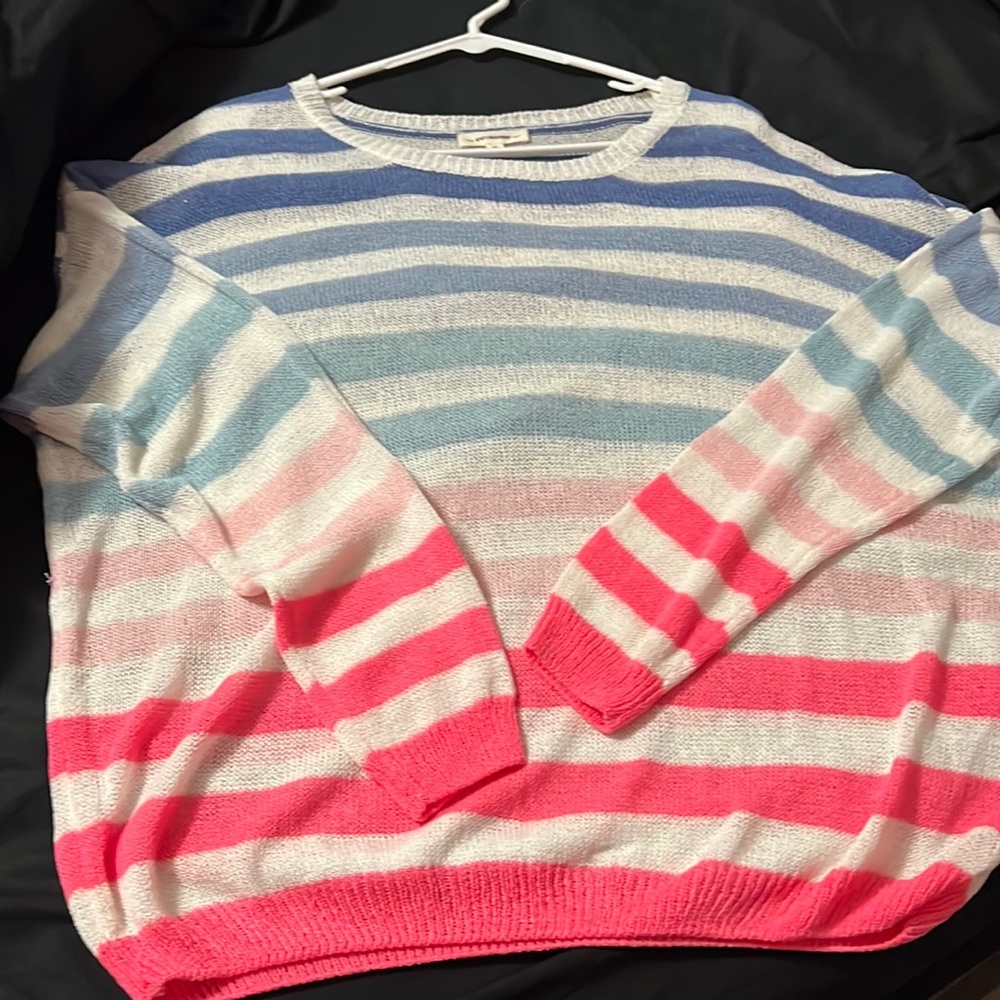 Colorful stripe sweater